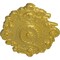 Ekena Millwork Strasbourg Ceiling Medallion, Hand-Painted Rich Gold, 30 1/2"W x 20"H x 1 1/2"P CM30SGRGS - alternate 2